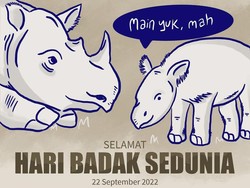Hari Badak Sedunia 22 September: Sejarah, Tema dan Serba-serbi