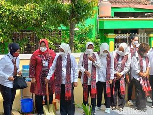 Pesan Iriana Jokowi kepada Ibu Hamil dan Petani di Masaran Sragen