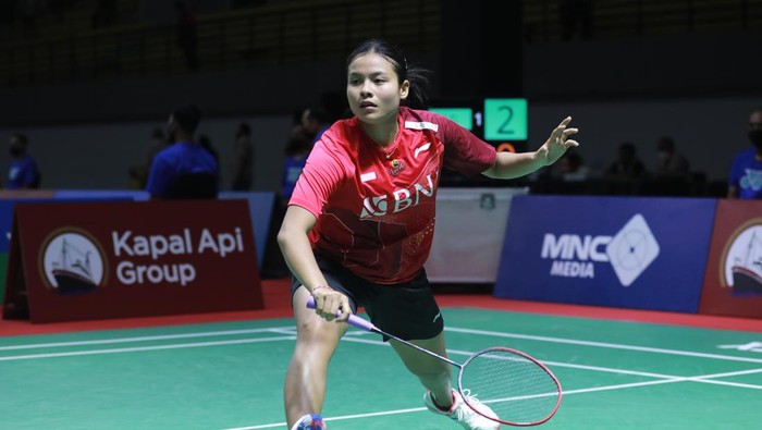 Komang Ayu Cahya Dewi di Indonesia International Series 2022 belum terbendung. (Foto: dok.PBSI) Komang Ayu Cahya Dewi di Indonesia International Series 2022 belum terbendung. (Foto: dok.PBSI)