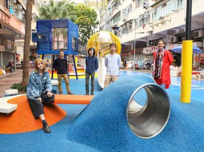 Ada Taman Warna-warni Nyempil di Tengah Padatnya Hong Kong