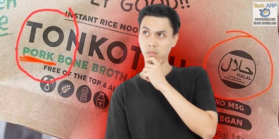 Ramen babi berlogo halal