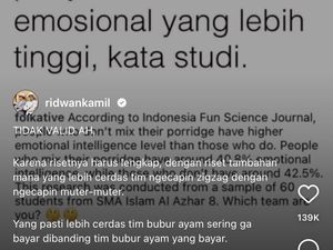 Survei Tim Bubur Diaduk vs Tidak, Ridwan Kamil: Tidak Valid Ah! Survei Tim Bubur Diaduk vs Tidak, Ridwan Kamil: Tidak Valid Ah!