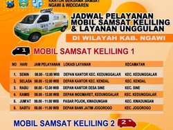 Jadwal Samsat Keliling Ngawi Jumat 7 Oktober 2022