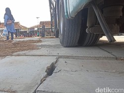 Duh! Baru Uji Coba, Beton-Box Culvert Terminal Gubug Grobogan Remuk