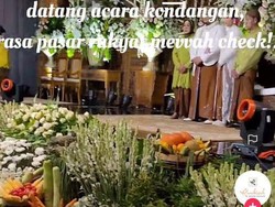 Viral Pernikahan Anak Pejabat bak Pasar Rakyat, Tamu Gratis Ambil Sayuran