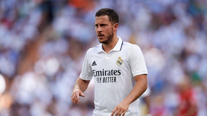 Eden Hazard Eden Hazard left winger of Real Madrid and Belgium during the La Liga Santander match between Real Madrid CF and RCD Mallorca at Estadio Santiago Bernabeu on September 11, 2022 in Madrid, Spain. (Photo by Jose Breton/Pics Action/NurPhoto via Getty Images)