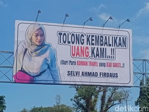 Dugaan Penipuan Berujung Foto Bos Travel Dipajang di Billboard Makassar Dugaan Penipuan Berujung Foto Bos Travel Dipajang di Billboard Makassar