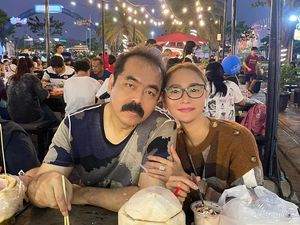 10 Potret Harmonis Inul Daratista dan Adam Suseno Saat Makan Bareng