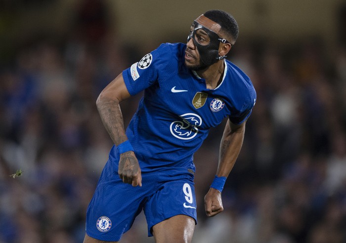 LONDON, ENGLAND - SEPTEMBER 14:  Pierre-Emerick Aubameyang of Chelsea during the UEFA Champions League group E match between Chelsea FC and FC Salzburg at Stamford Bridge on September 14, 2022 in London, England. (Photo Visionhaus/Getty Images)