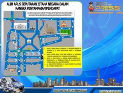 Catat! Ini Rute Pengalihan Arus Sekitar Istana Jelang Upacara HUT TNI