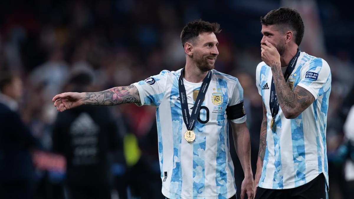 Lionel Messi dan Rodrigo De Paul di Timnas Argentina. (Foto: NurPhoto via Getty Images/NurPhoto)