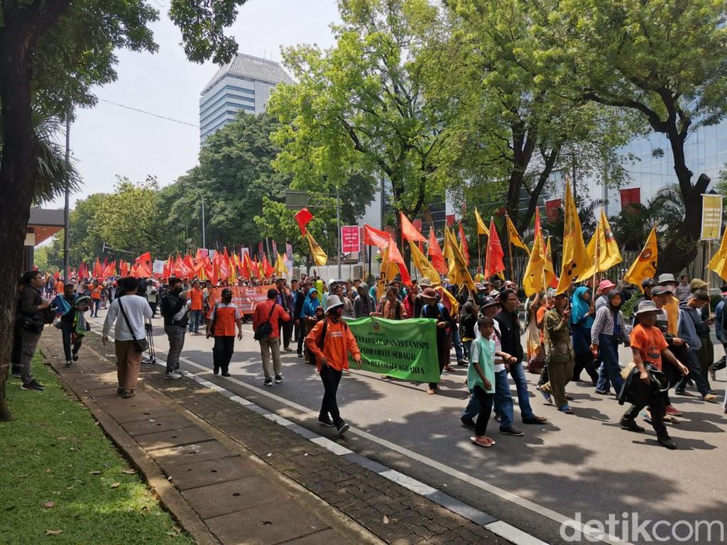Sederet Tuntutan Buruh dan Petani Kala Demo Diterima Kasetpres