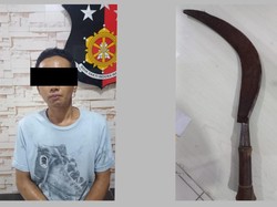 Pria di Surabaya Acungkan Celurit gegara Ditegur Kebablasan Pakai WiFi