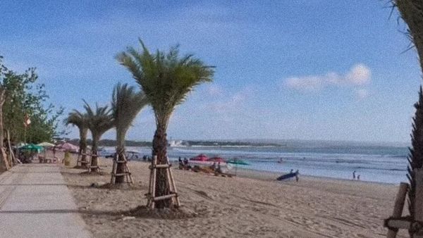 Potret Terkini Pantai Kuta di Tengah Penataan Samigita
