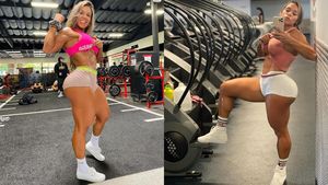 Potret Wanita Berbadan Kekar bak Hulk, Kecanduan Nge-gym Sampai 3 Jam Sehari