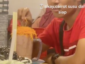 Bukan Pakai Milo, Kedai Ini Jual Minuman Wortel Dinosaur