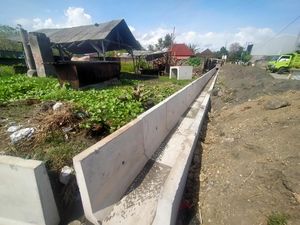 Warga Pengambengan Lega, Pemukiman Langganan Banjir Dibangun Drainase Warga Pengambengan Lega, Pemukiman Langganan Banjir Dibangun Drainase