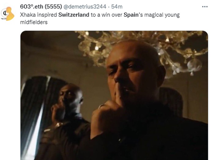 Meme kekalahan Timnas Spanyol dari Swiss di UEFA Nations League 2022/2023.
