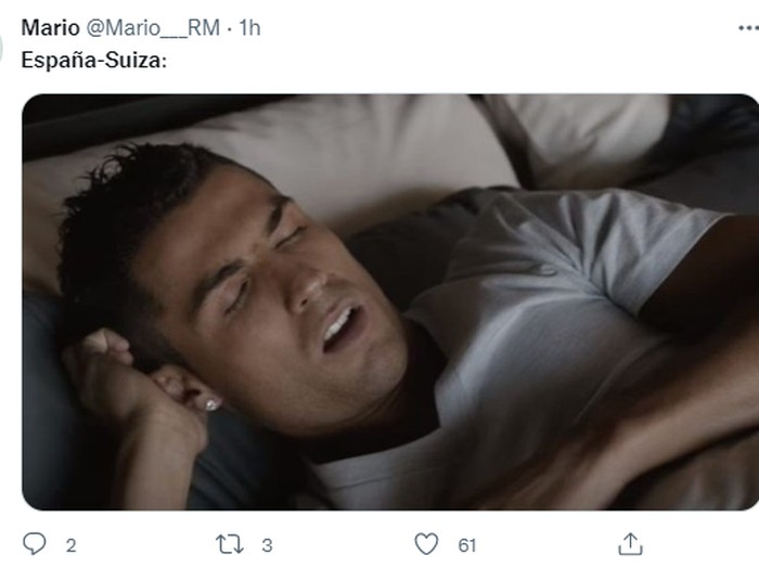 Meme kekalahan Timnas Spanyol dari Swiss di UEFA Nations League 2022/2023.