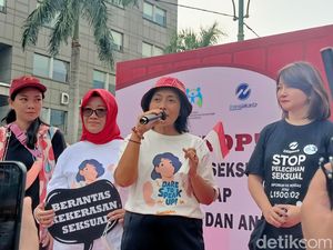 Jalan Sehat di HI, MenPPPA Ajak Masyarakat Berani Bicara Kekerasan Seksual Jalan Sehat di HI, MenPPPA Ajak Masyarakat Berani Bicara Kekerasan Seksual