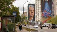 Penampakan Mural di Gedung-gedung Bertingkat Moskow, Keren Banget