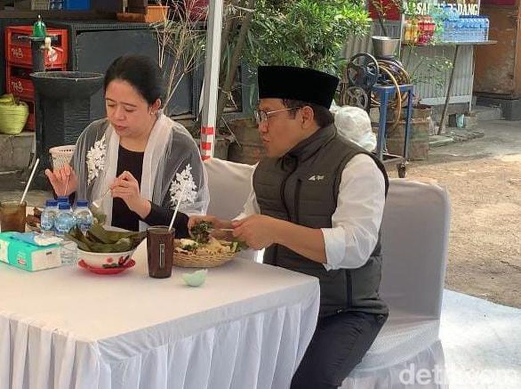 Makan Pecel Bareng Cak Imin, Puan: PKB-PDIP Partai Wong Sandal Jepit