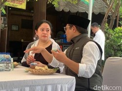 Kompaknya Puan dan Cak Imin Ziarah Lanjut Makan Pecel Bareng