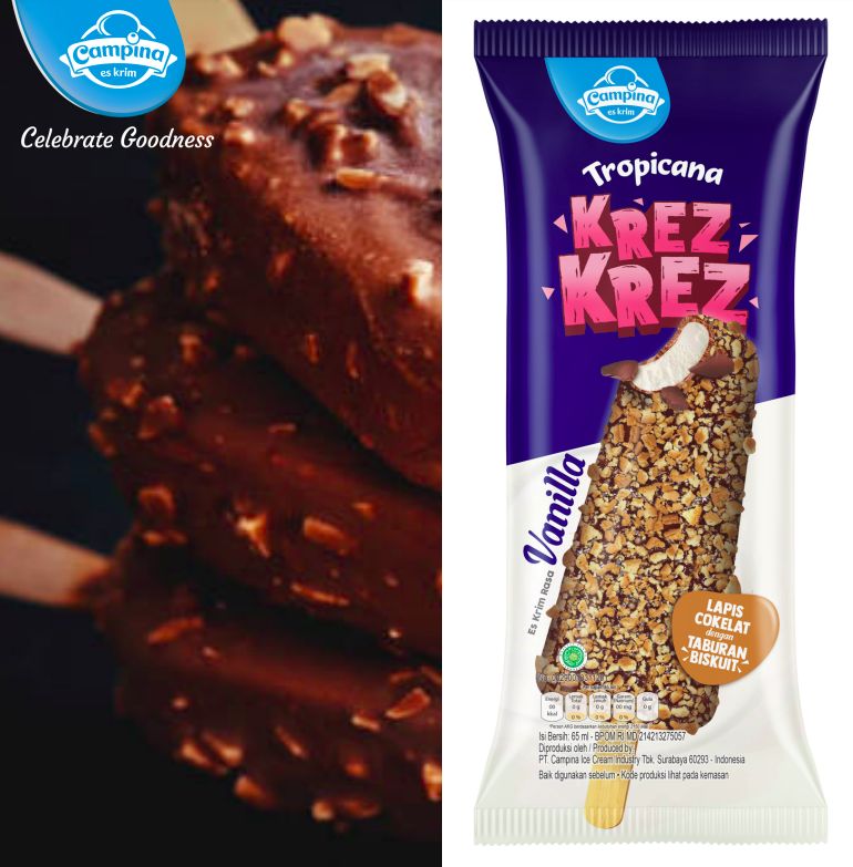 Es Krim Tropicana Krez Krez dari Campina