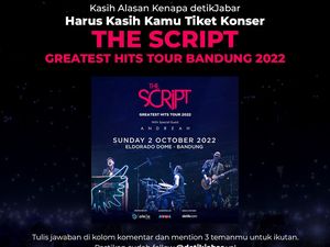 The Script Konser di Bandung, Simak Cara Dapat Tiket Gratisnya The Script Konser di Bandung, Simak Cara Dapat Tiket Gratisnya
