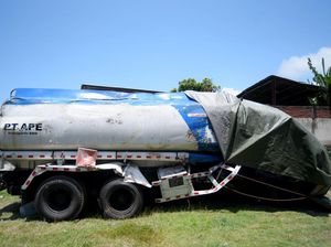 Penampakan Truk Tangki Maut yang Tewaskan 4 Orang di Banyuwangi