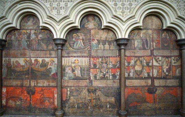 Lukisan di Chapter House/Foto: Instagram.com/westminsterabbeylondon Keindahan Westminster Abbey