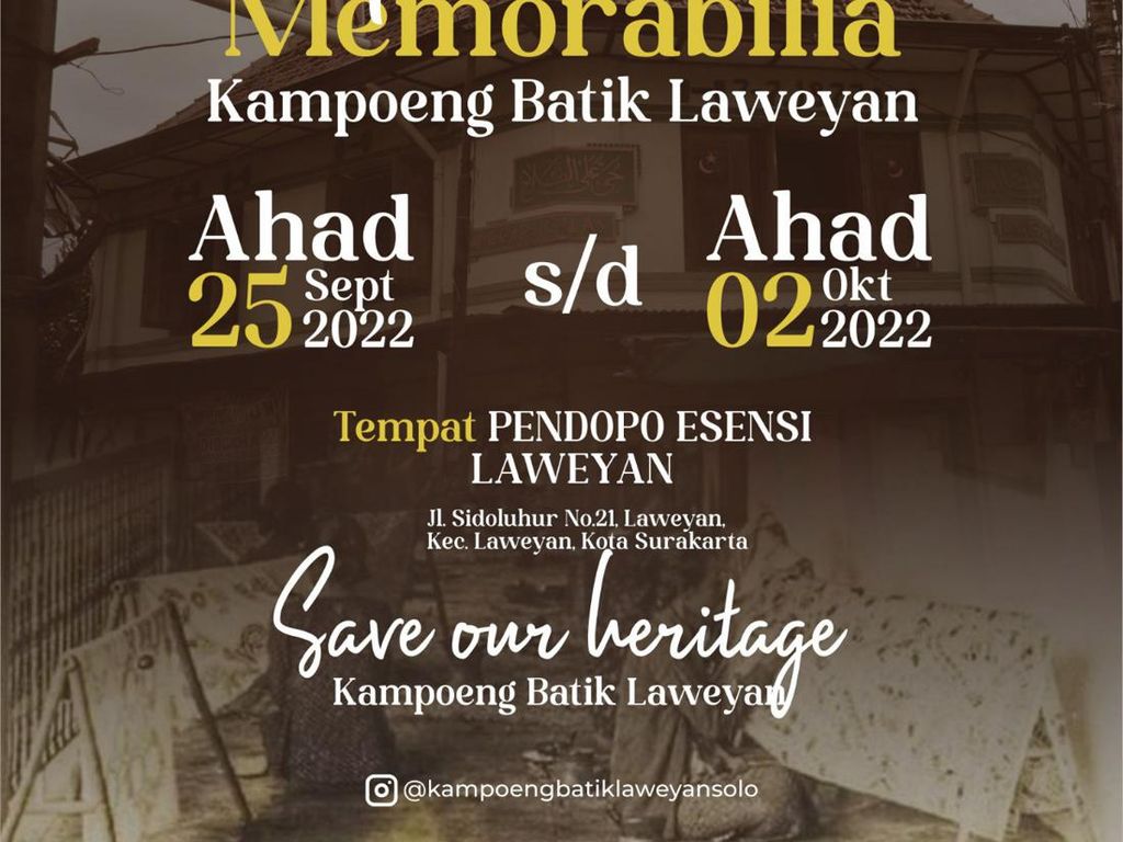 Pameran Memorabilia Laweyan Memajang Bukti Kejayaan Industri Batik Masa Lalu Pameran Memorabilia Laweyan Memajang Bukti Kejayaan Industri Batik Masa Lalu