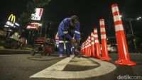 Jalur Sepeda Dipasang Stick Cone, Terlihat Lebih Baik?