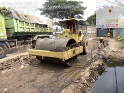 Perbaikan Jl Perancis Kota Tangerang Dimulai, Alat Berat Dikerahkan