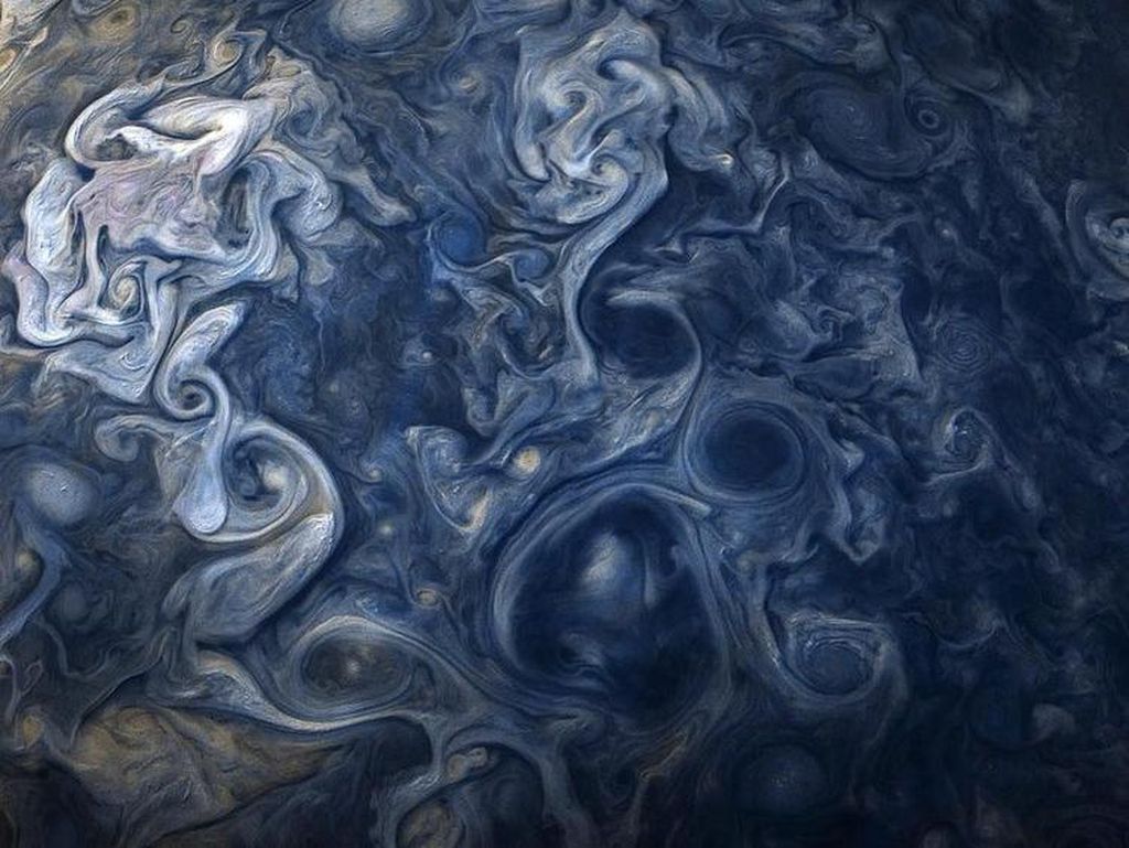 Cantiknya Planet Jupiter Mirip Motif Batik Mega Mendung