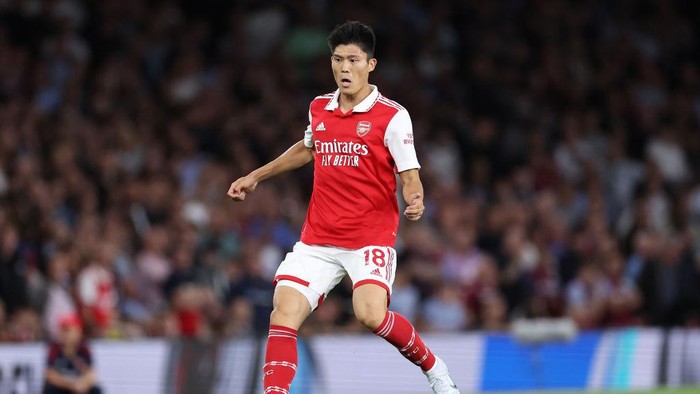 LONDON, ENGLAND - AUGUST 31: Takehiro Tomiyasu of Arsenal during the Premier League match between Arsenal FC and Aston Villa at Emirates Stadium on August 31, 2022 in London, United Kingdom. (Photo by Jacques Feeney/Offside/Offside via Getty Images)