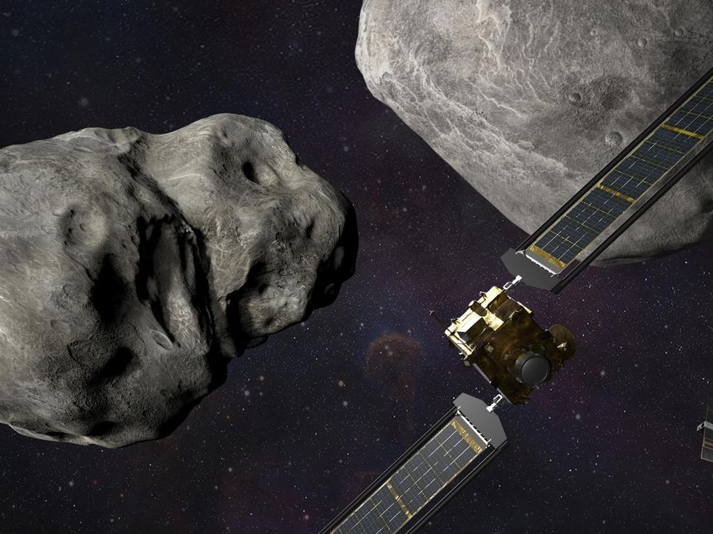 Begini Dampak Dahsyat Pesawat Bunuh Diri NASA Tabrak Asteroid