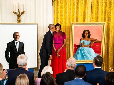 Barack Obama Pamer Lukisan Resmi di Gedung Putih AS