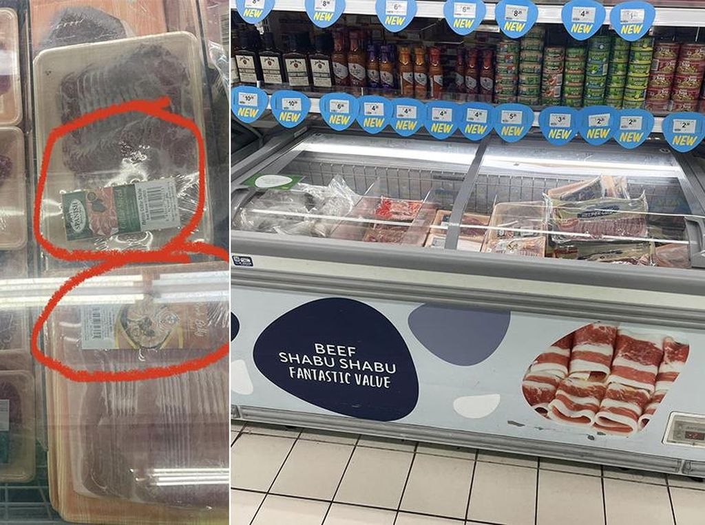 Duh! Wanita Ini Temukan Daging Babi di Freezer Daging Halal di Supermarket