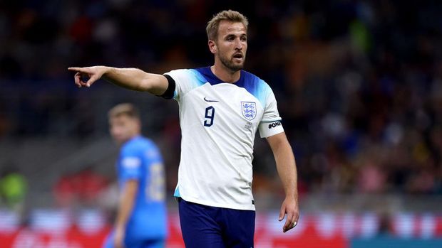 STADIO GIUSEPPE MEAZZA, MILANO, ITALY - 2022/09/23: Harry Kane of England gestures during the Uefa Nations League Group 3 football match between Italy and England. Italy wins 1-0 over England. (Photo by Marco Canoniero/LightRocket via Getty Images)