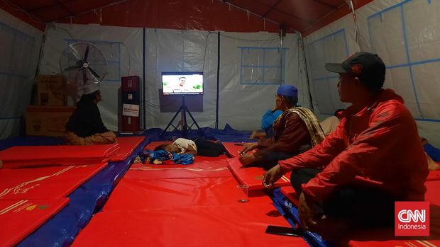 Lokasi Tanah Bergerak di Kampung Curug, Desa Bojong Koneng, Kecamatan Babakan Madang, Kabupaten Bogor, Jawa Barat, Senin (26/9)