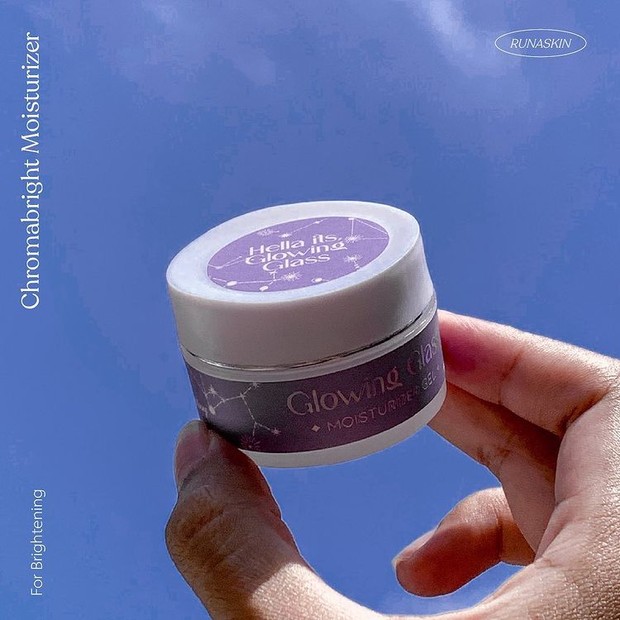 Runa Skin Chromabright Glowing Glass Moisturizer/Instagram @runaskin