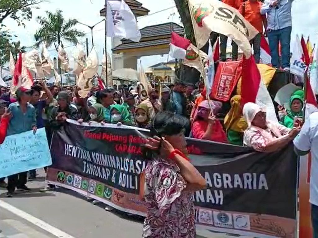Unjuk Rasa Aliansi Pejuang Reforma Agraria, Tuntut Mafia Tanah Dibasmi