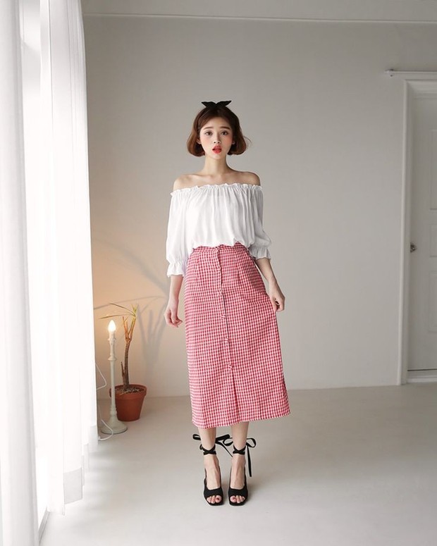 Button up skirt