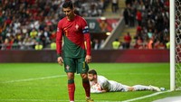 Tidak seperti biasanya, Cristiano Ronaldo gagal memaksimalkan beberapa peluang di depan gawang lawan. Foto: Getty Images/Octavio Passos