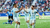 27,7: Rata-rata usia skuad Argentina, menjadikan mereka tim tertua di Piala Dunia 2022 (Getty Images)