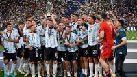 Dalam periode tersebut, Tim Tango juga mampu raih dua gelar juara yakni Copa America dan Finalissima (Getty Images)