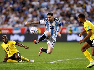 Messi Dua Gol, Argentina Bungkam Jamaika di Laga Uji Coba