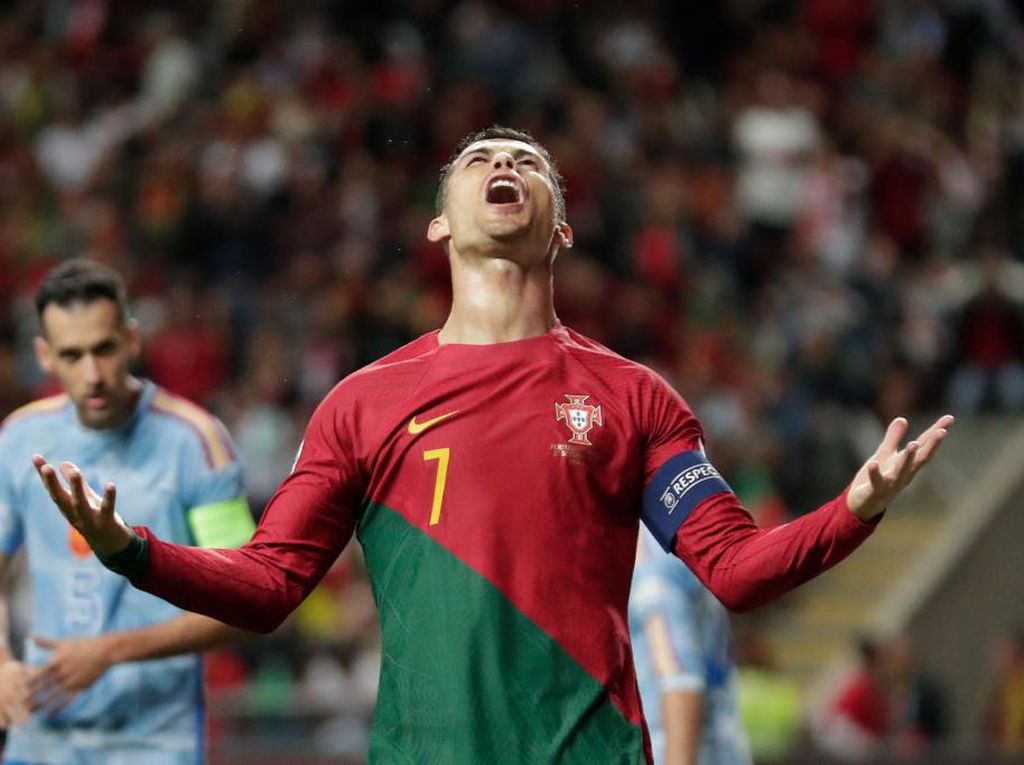 Ragam Ekspresi Ronaldo Saat Portugal Ditumbangkan Spanyol