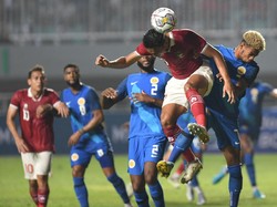 Pertandingan kedua Timnas Indonesia kontra Curacao berlangsung di Stadion Pakansari, Cibinong, Selasa (27/9/2022) malam WIB. (Foto: ANTARA FOTO/ADITYA PRADANA PUTRA)